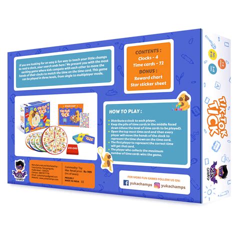 Buy Tik Tok Tick - Show the Time Quick Board Game - SkilloToys.com