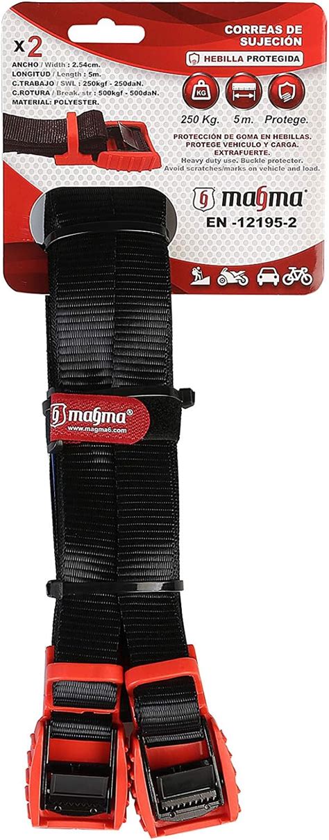 Buy MAGMA 2 Cam Buckle Tie Down Straps 16.4ft. Lashing Strap Bike, Rack ...