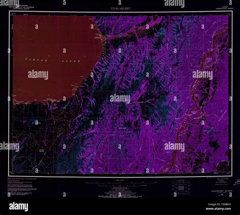 Map of unalakleet hi-res stock photography and images - Alamy