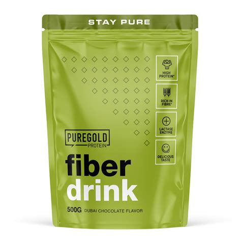 PureGold Fiber Drink - Dubai Chocolate 500g - alphavital.hu