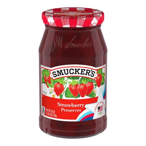 Smucker's Strawberry Preserves - 18oz | Strawberry jelly, Smuckers jam ...