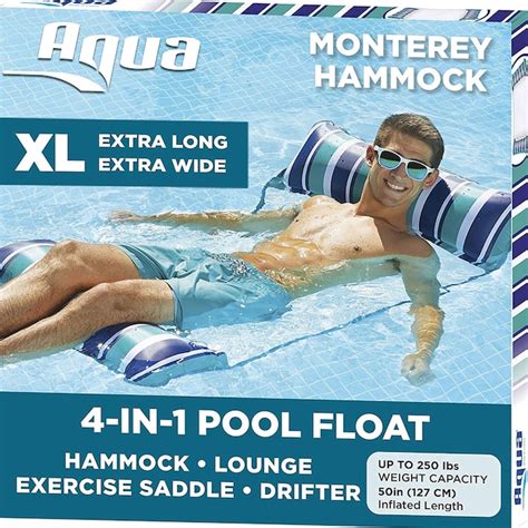 Aqua Leisure 50-in x 28-in 1-Seat Blue Inflatable Raft at Lowes.com