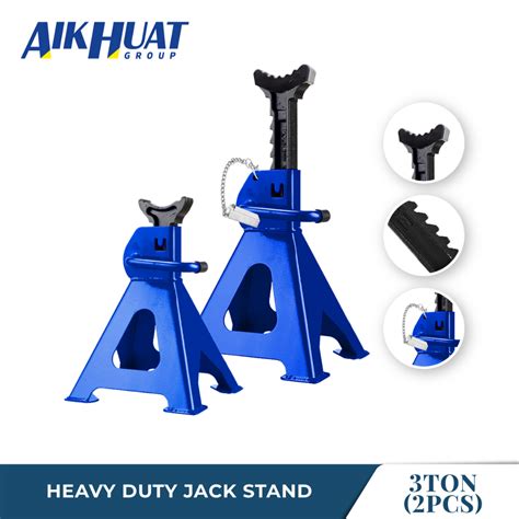 3 Ton Heavy Duty Jack Stand With Safety Lock | 1 Pair / 2 pcs | Car ...