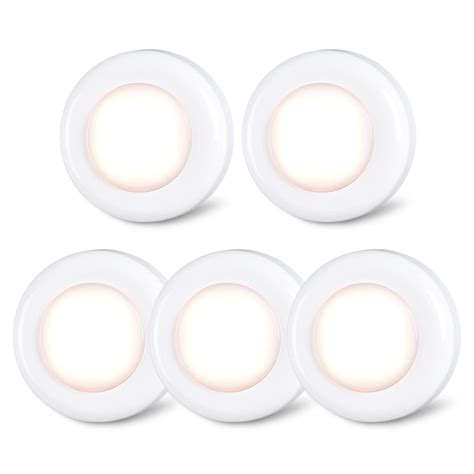 STAR-SPANGLED Push Tap Light, Mini Night Touch LED Puck Lamp