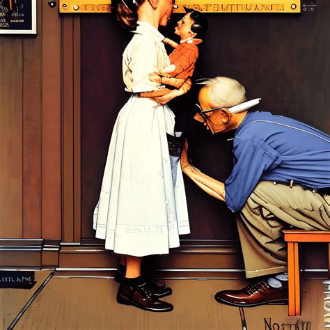 Norman Rockwell Painting · Creative Fabrica