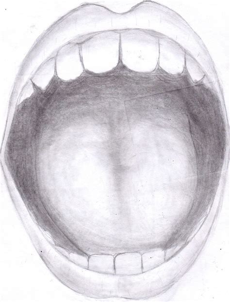 Open Mouth Drawing at PaintingValley.com | Explore collection of Open ...