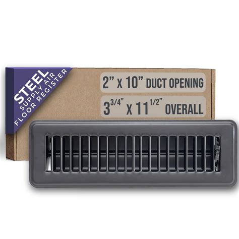 Snapklik.com : Fits 2x10 And 10x2 Duct Opening Floor Register