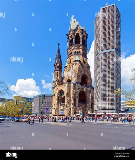 Kaiser Wilhelm Memorial Church (1891-1895) in Kurfurstendamm, Berlin ...