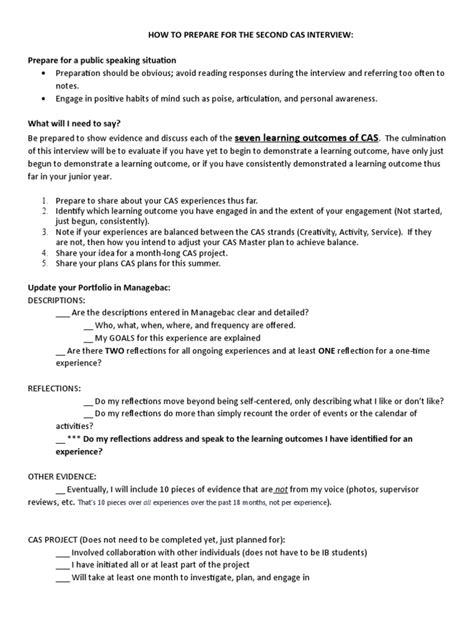 Image result for CAS Interviews