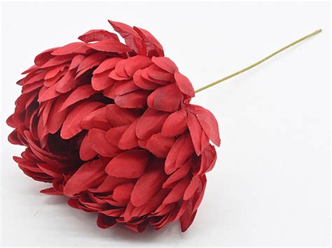 Chryzantema sztuczna pik 30 x 7 cm czerwona - Bricomarche.pl