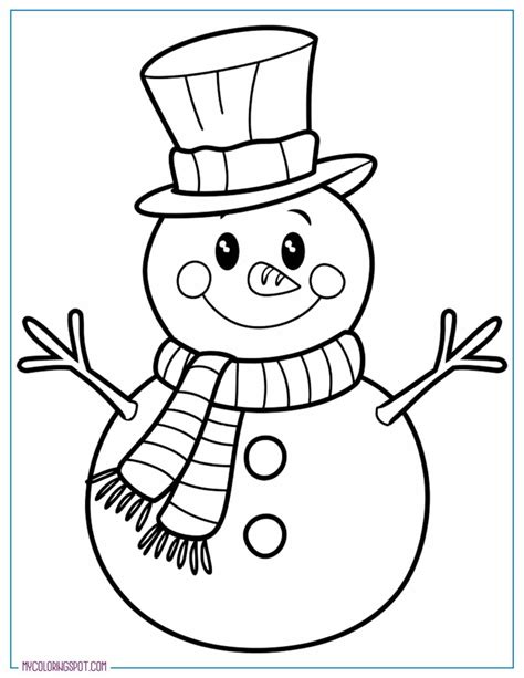 25 Free Snowman Coloring Pages for Kids and Adults This Winter – My ...