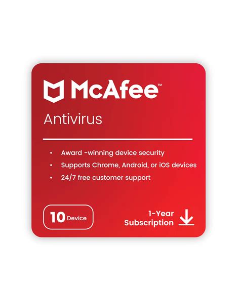 McAfee Antivirus 2024 | 10 Devices, 1 Year | Antivirus Internet ...