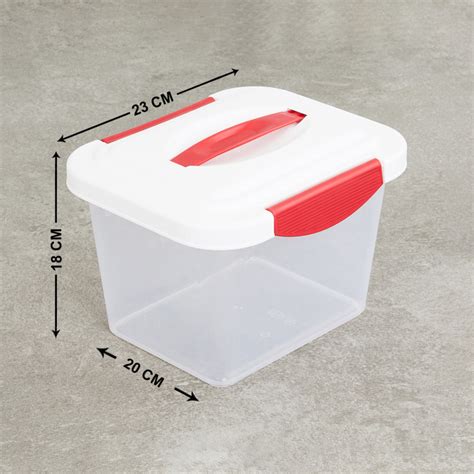 Buy Alice - White Plastic Storage Box - Set Of 6 from Home Centre at ...