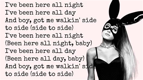Side To Side - Ariana Grande (ft. Nicki Minaj) LYRICS HD | Nicki minaj ...