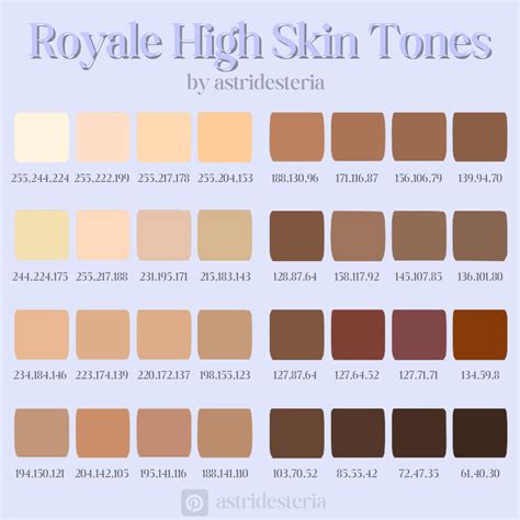 Skin Colour Codes: Hướng Dẫn Chi Tiết Các Mã Màu Da Và Ứng Dụng Trong ...