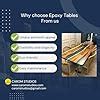 CAROM STUDIOS Handmade Ocean Epoxy Resin Dining Table | Unique Natural ...