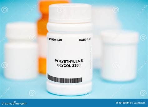 Polyethylene Glycol 3350 Medication in Plastic Vial Stock Photo - Image of plastic, mixed: 281808414