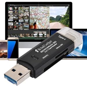 Brand Conquer 3 in 1 SD Card Reader | USB Type C, USB 3.0 and Micro USB ...