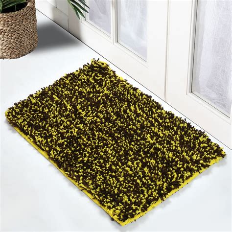 Buy SoLitAirE Texture Anti-Skid Bath mat Set of 2 - 40 x 60 cm (Yellow ...