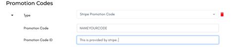 How to set up promo codes