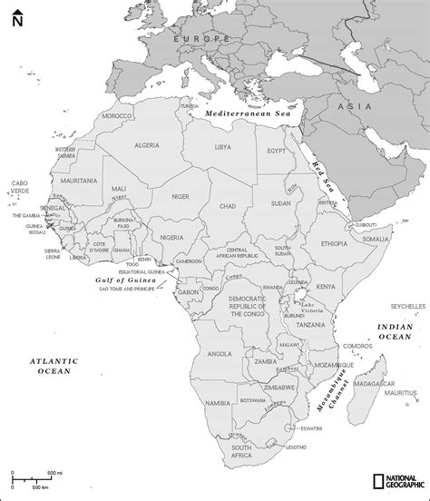 Africa Map Blank Pdf