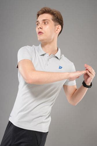 KA 53 Collar Dri-FIT T-Shirt | Light Grey – ka53mensclub