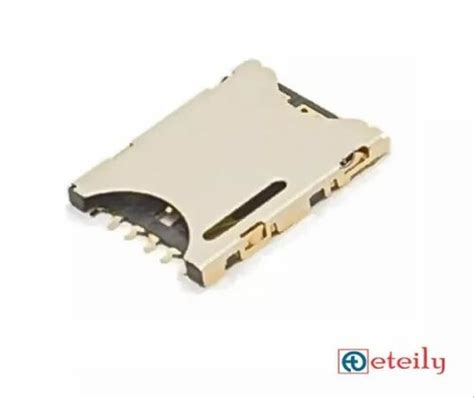 SIM Card Connector - Sim Card Connector Flip Type 6 Pin Plastic Body ...
