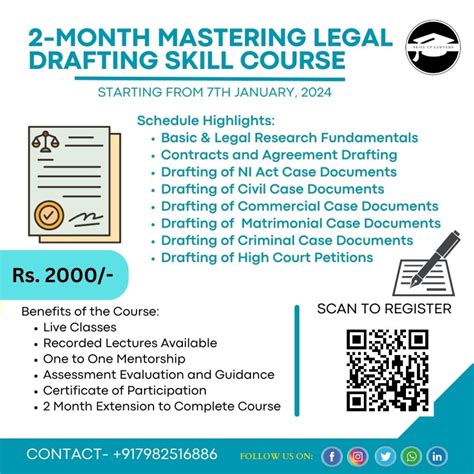 2-MONTH MASTERING LEGAL DRAFTING SKILL COURSE [FROM 07 JAN, 2024] BY ...