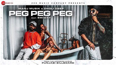 Latest Hindi Song Peg Peg Peg Sung By Manj Musik Ft. Emiway | Hindi ...