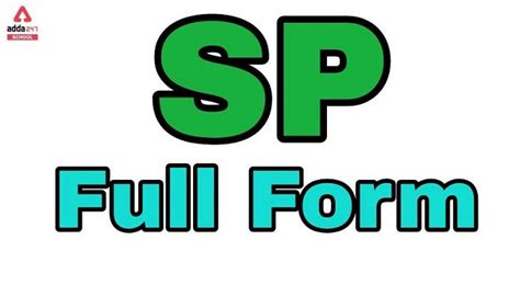 SP & SSP Full Form in Police