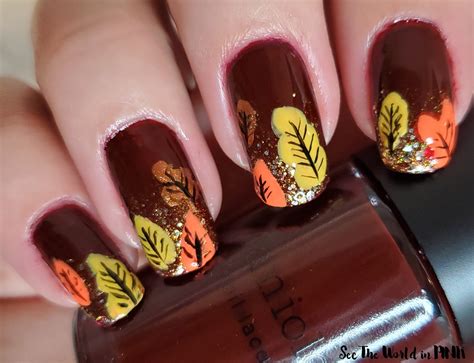 Fall Leaf Nail Designs