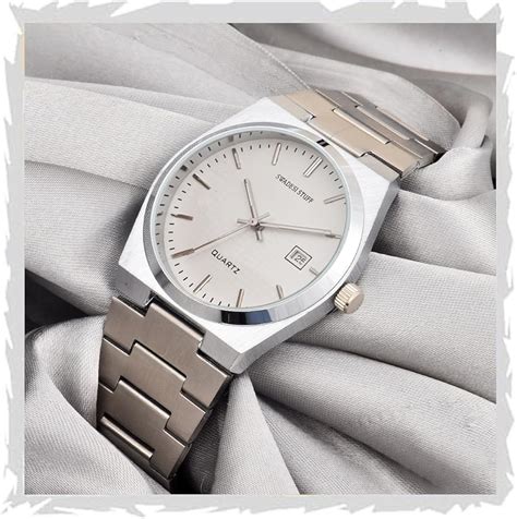 SWADESI STUFF Stainless Steel Date Display Mens Wrist Analogue Watch ...