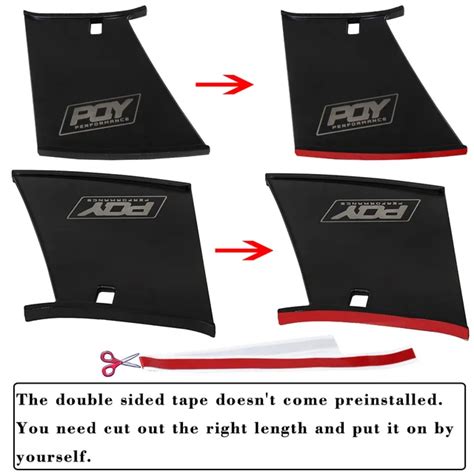 3-piece Wing Stabilizer Kit VMS Racing Rear Wing Spoiler Stabilizer For ...