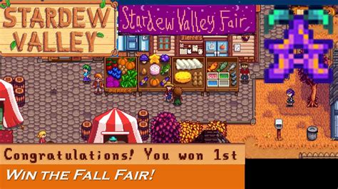 Stardew Valley Fall Fair Guide - YouTube