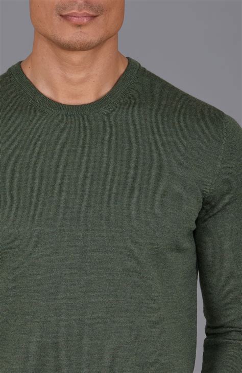 Mens Extra Fine Merino Wool Crew Neck Jumper – Paul James Knitwear