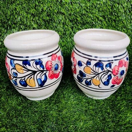 Mughal Art Style Planters Pot combo set of 2 – Niyara