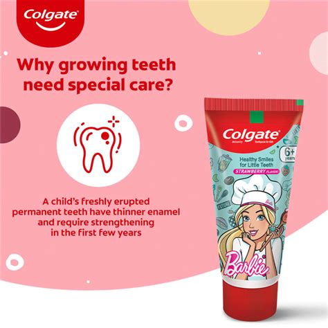 Buy COLGATE KIDS TOOTHPASTE BARBIE - STRAWBERRY FLAVOR - 80GM Online ...