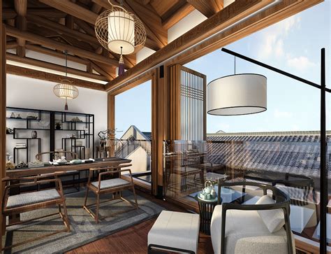 新中式一层别墅，淳朴时髦的新中式，让你眼前一亮_盖房知识_图纸之家