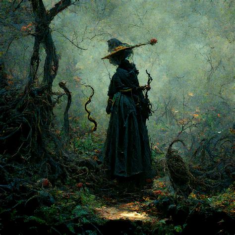 Witch in woods by LitheViscera on DeviantArt