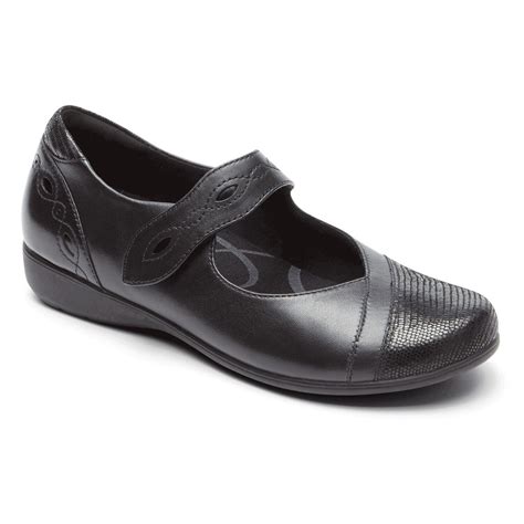 Aravon Women's Abbey Alana Mary Jane, Abf02bk, Black ( 7 M ) | Leather ...