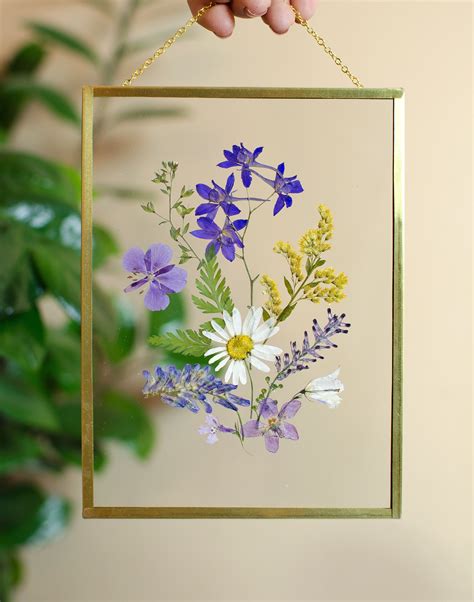 Pressed Flower Art Frame at Isaac Dadson blog