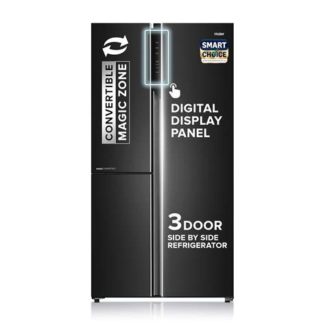 Haier SmartChoice 598L 3 Star 3-Door Side by Side Frost Free ...