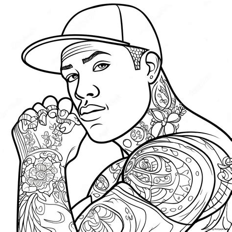 Gangsta Tattoo Coloring Page (2020-1615)