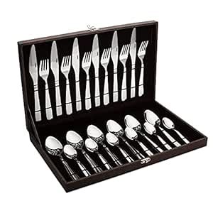 Buy Steren Impex | 24 Piece Stainless Steel Premium Cutlery Set with ...