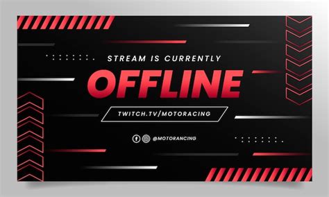 Gradient racing contest twitch background | Free Vector