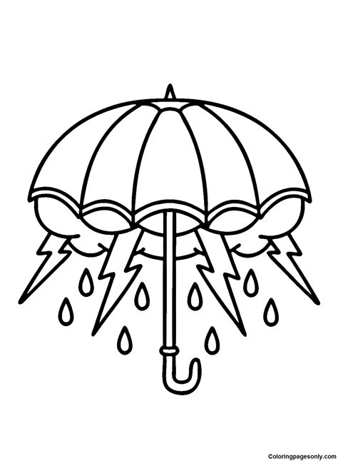60 Umbrella Coloring Pages - ColoringPagesOnly.com