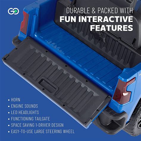 Buy ReadyGO 12V Battery Powered Licensed Chevrolet Silverado Kids Ride ...