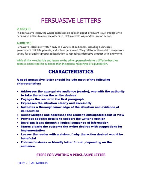 Persuasive Letter Example 的图像结果