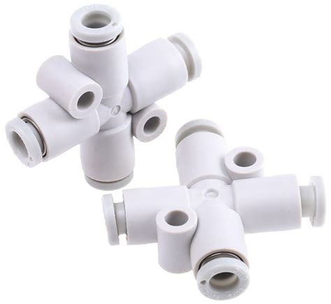KQ2TW04-00A SMC | SMC KQ2 Series Cross Tube-to-Tube Adaptor, Push In 4 ...
