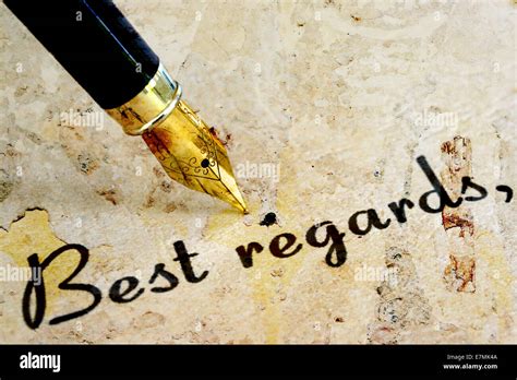 Best Regards! handwritten on a white background Stock Photo - Alamy